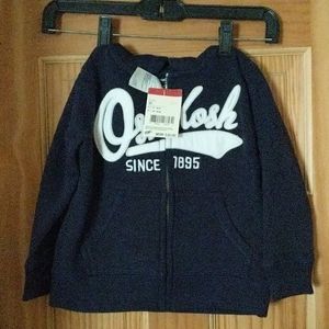 3T Oshkosh zip-up hoodie